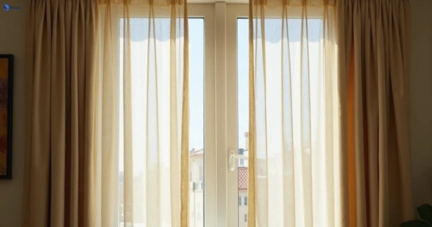 Dull dusty drapes in carrum-downs-vic before professional cleaning